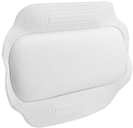 Oreiller De Baignoire Oreillers De Bain pour Baignoire Coussin De Baignoire pour Le Cou Support De Tête De Baignoire Oreiller Compensé Bain De Luxe Ménage Blanche PVC Tapis De Bain