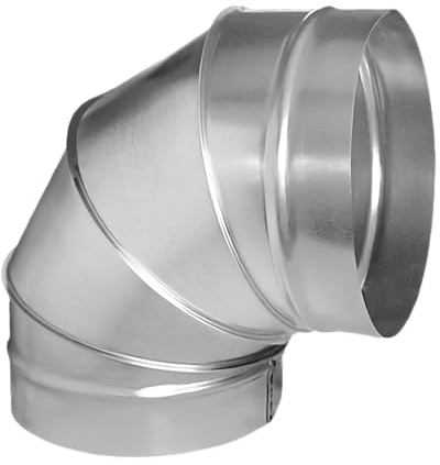 Hg hava Tubo plegable en espiral fi 200, codo de 90° para ventilación, tubo de ventilación de chapa galvanizada, conector de arco para tuberías, ventilación y aire acondicionado, ángulo de arco,