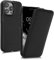 kalibri Flip Hülle Ultra Slim kompatibel mit Apple iPhone 15 Pro - Leder Case Schutzhülle Tasche in Schwarz