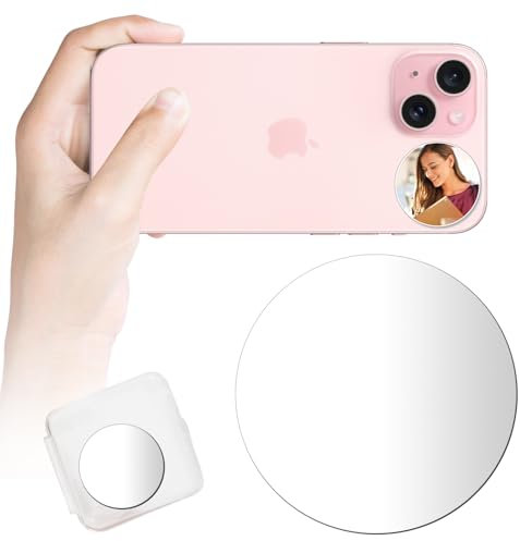 HAFOKO Selfie Foto Disparo Espejo Teléfono Vlog Selfie Espejo Compatible para iPhone 17 16 15 14 13 12 Pro MAX Todos los Teléfonos para Vlogging Viajes Selfie Herramienta para Foto Vídeo Smartphone