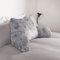 OHS Cuddle Cushion for Adults, Reading Pillow for Bed Adult Kids Super Soft Cosy Fleece Gaming Print Support Pillow with Arms Back Support Cushion Relaxing Comfy, Grey