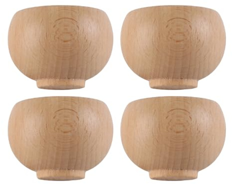 Nicear 4-Piece Japanese Sashiko Embroidery Pin Cushion Set Wooden Needle Holder Bowl for Quilting Sewing DIY Crafts Portable Thread Organizer