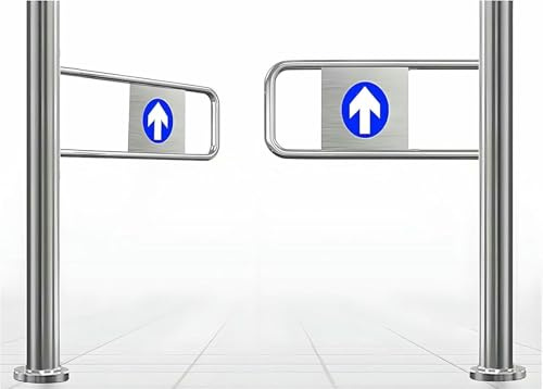 Puerta de seguridad automática para supermercado, puerta peatonal de metal resistente para almacén, portal de entrada con resorte para biblioteca y tienda, barrera de seguridad.