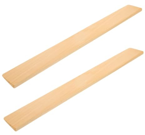 KONTONTY Rampe D'accès en Bois Massif 2 Pièces 50x5x1 Cm Coussin Incliné Robustesse Polyvalente pour Fauteuil Roulant Et Aspirateur Robot Seuil Intérieur Porte Mobilité Réduite Domicile