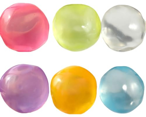 Coconut Oil Squeeze Stress Ball Formbar Mjuk Sensorisk Squeeze Ball Icke-klibbig Långsamt stigande för barn Vuxna Förbättrar fokus på festfavorit (6 cm)