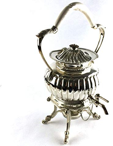 Samovar English style con manico bianco e comodo rubinetto