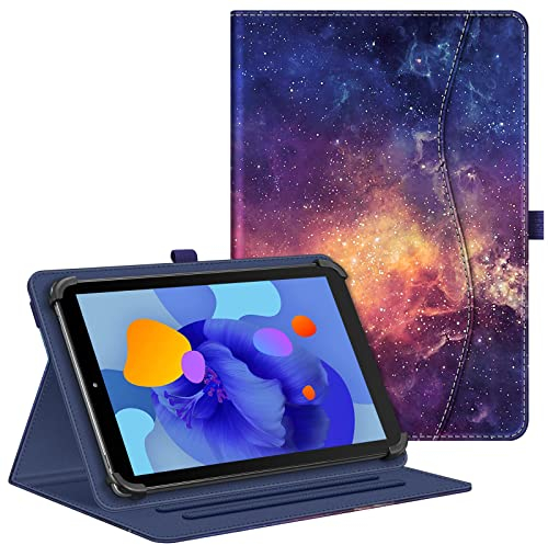 Fintie Tablet Universal Hülle für Whitedeer/DOOGEE U10/Tab A9/MUISOO/TPZ/Vekoy 10 Zoll, DOOGEE U11 Pro/Tab G6/A9+/Blackview Tab 90 11 Zoll, Multi-Winkel Hülle Universal für 9-11 Tablet, Galaxie