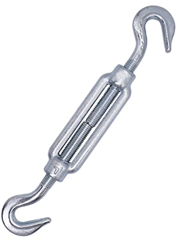 (confezione da 1 pz) tenditore per filo M14, tenditori regolabili con gancio e gancio, tensione del cavo della corda (1 pezzo, M14)