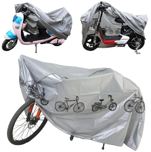 Housse Vélo Imperméable Protection Anti-UV pour Bicyclette, Scooter - Bâche Extérieur Résistant à la Poussière