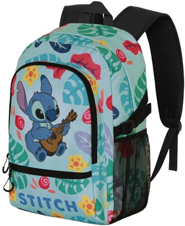 Disney Lilo et Stitch Guitar-Sac à dos Fight FAN 2.2, Vert, 31 x 44 cm, Capacité 24 L