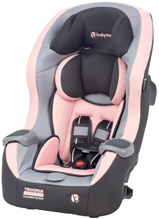 Baby Trend Trooper™ Slim 3-in-1 Convertible Car Seat, Quartz Pink – Slim Fit, 3-in-1 Growth Modes, Lightweight Design, Adjustable Comfort Padding