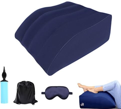 yeemeen Almohada Inflable Piernas Relaja Los MúSculos Y Favorece La Circulación Sanguínea Cojines Hinchables Piernas Adecuado para Dormir, Durante El Embarazo Y para La Recuperación Postoperatoria