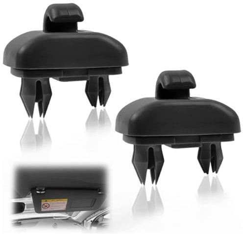 YAYNO 2 Piezas Clip Parasol Coche Universal Soporte Visera Repuesto para Audi Gancho Visera Parasol Resistente,para Audi con A1 A3 A4 A5 Q3 Q5 (8E0 857 562) A7 B6 B7 B8 S4 S5