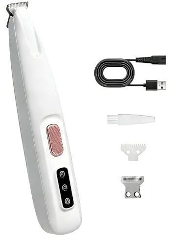 Romon Agliacapelli per Animali Domestici - con Luce LED, Basso Rumore, Adatto per la Toelettatura Delle Zampe e del Pelo di Tutto il Corpo di Gatti e Cani