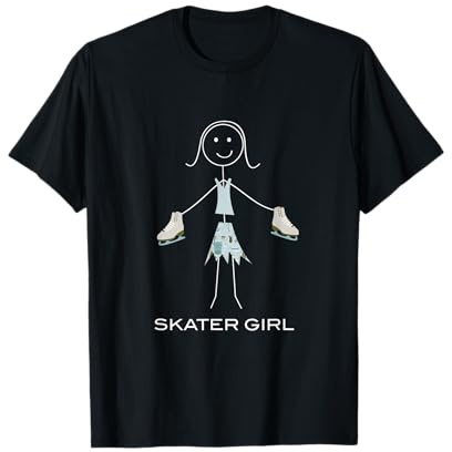 Patins à Glace Amusants pour Femme T-Shirt