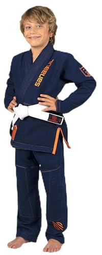 Sanabul Future Legends BJJ Gi für Kinder, Jiu Jitsu, Kimono für Kinder, Jugendliche, sanforisierter Stoff und weißer BJJ-Gürtel im Lieferumfang enthalten