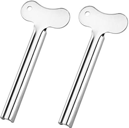 Remorui Toothpaste Squeeze Tool Reusable Stainless Steel Tube Creams Paint Squeezer Tool Convenient Wear-resistant Silver