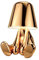 Tischlampe mit Touch Steuerung, Thinker Statue Gold Man Dekorative LED Schreibtischlampe, USB Charging 3 Helligkeitsstufen Dimmbare Nachttischlampe für Schlafzimmer Wohnzimmer Büro Dekoratio Geschenk