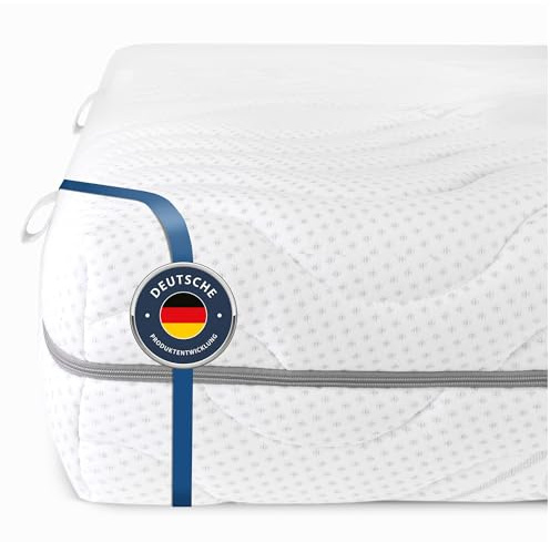 BMM Matratze 90x190 cm Komfort 19 Härtegrad H4 extra fest/Kaltschaummatratze Öko-Tex Zertifiziert/ergonomische 7 Zonen Matratze Höhe 19 cm/Matratzen Deutsche Produktentwicklung