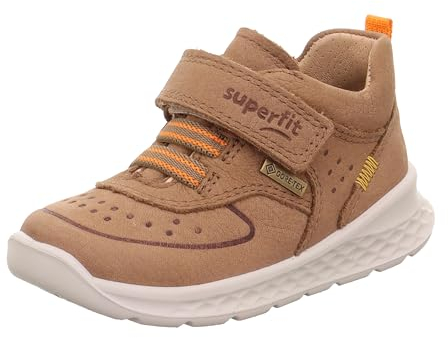 Superfit Breeze Baby - Jungen Lauflernschuh, Braun Orange 3040, 21 EU