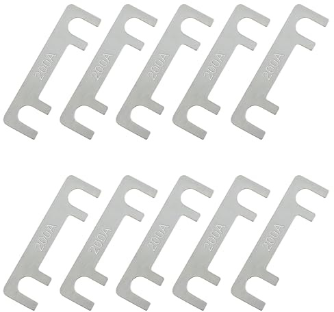 10 stycken SeKi Remsäkringar 200A; plattsäkringsremsor TFS01 till 32 V, bladskydd för personbil, husbil, hiFi