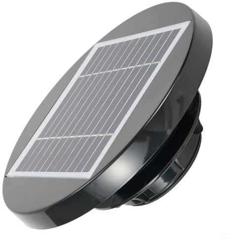 Solarbetriebener Abluftventilator,Solar Dachventilator Loft-Ventilator, Solarbetriebener Autoabluftventilator Für Boot RV Gewächshaus Schuppen Wohnwagen,Gartenhäuser