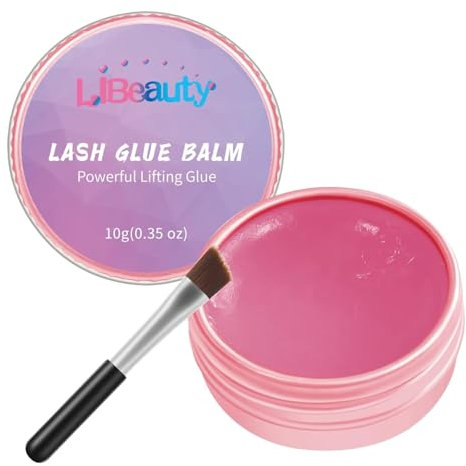 Libeauty Lash Lift 2 in 1 Eyelash Perm Glue Balm With Fruits Scent - Strong Sticky & Quickly Dry, Suitable for Salon Use (Strawberry)