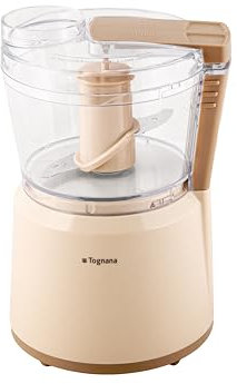 Tognana Iridea, Tritatutto Elettrico 0,75 L, Plastica-Acciaio Inox, Champagne