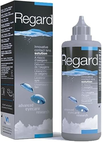 Avízor Regard 355ml - Solution pour Nettoyer, Désinfecter et Réhydrater les Lentilles de Contact - Sans Conservateurs - Nettoyage à Base d'Oxygène - Santé Oculaire Complète