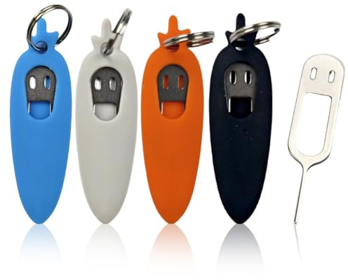 ROKZELT Extractor De Tarjeta Sim, 4 Pezzi Mini Abridor De Agujas De Acero Inoxidable, Clavijas De Expulsión, Compatible Con Todos Los Iphone, Androide, Htc, Samsung Teléfono Inteligente