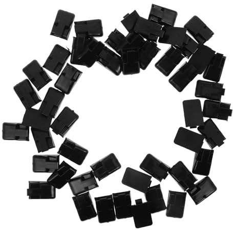 HORIALENCE 50 soportes para anillos: Exhibidor de joyería decorativo en forma de cuña, color negro. Elevador individual inclinado para anillos. Organizador de plástico para tocador, ideal para