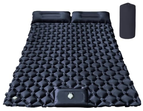 Générique Camping liggmadrass - snabbuppblåst campingmadrass, 190 cm pneumatisk säng med , lätt vandring, bärbar liggmatta för resor, bil, T