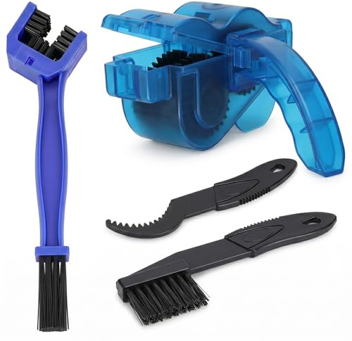Nettoyeur de chaîne de vélo, kit de nettoyage de chaîne de vélo 4 en 1, nettoyeur de chaîne de vélo, appareil de nettoyage de chaîne de vélo, pour chaînes de vélo, nettoyage rapide