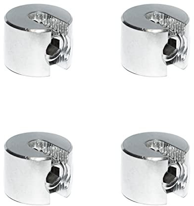 Abrazadera de acero inoxidable V4A – Abrazadera para cable de alambre (4 mm, 4 unidades)