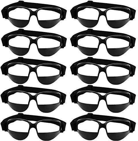 Gafas de Baloncesto Dribble Dribbling Specs Professional Basketball Training Aid, Correa elástica Ajustable de Seguridad anteojos anteojos para niños Adultos jóvenes Adolescentes Golf Rugby fútbol