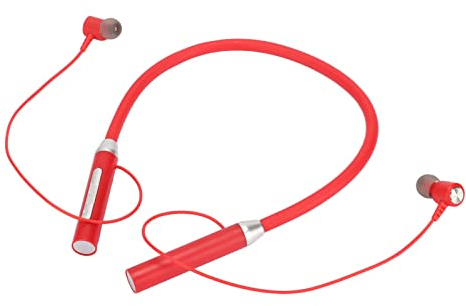 Écouteurs de Cou BT 5.2, écouteurs Magnétiques sans Fil, écouteurs de Sport Stéréo Ergonomiques Améliorés étanches IPX5 avec Boutons Multifonctions pour l'exercice (Rouge)