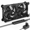upHere AC 220V Lüfter 120mm,DC 12V PC Ventilator,Dual Kugellager mit 5 Einstellbare,Geschwindigkeiten mit AC Geschwindigkeit Kontrolle DC 12V Kühlung Lüfter für PC Laptop,2PCS,U2DC2-1.
