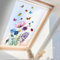 WandSticker4U®- wiederverwendbare Fensterbilder BLUMEN selbstklebend (32x55 cm) I Fenstersticker Frühling Blumen Pflanzen Fensteraufkleber Kinderzimmer Schlafzimmer Bad Küche Fenster Deko