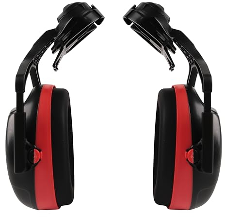 HEARMOR Gehörschutz Kapselgehörschützer für Helm, Kapselgehörschützer für Forsthelm mit Visier und Kettensägenhelm