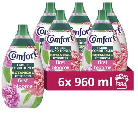 Comfort Botanical Fabric Conditioner First Blooms 64 washes 960ml - Pack of 6