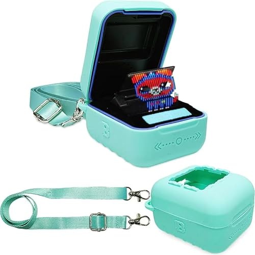 BCWEGION Bitzee Coque en silicone pour jouet interactif numérique Bitzee, housse de protection pour animaux de compagnie électroniques virtuels Bitzee en silicone antidérapant avec dragonne (coque