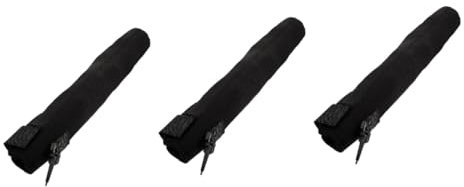 Toddmomy 3 Piezas Cubierta de Bate de béisbol - Béisbol Pegatina Protector Peso del Bate vicio Grillo Golfs Cubierta de Bate de Club de Golf Soporte para Bate de Golf Neopreno Black