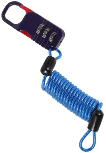 Supvox Schlosskabel Mit Zahlenkombination Für Motorräder Einziehbares Sicherheitsschloss Stelligem Code Für Reisegepäck Kinderwagen Und Elektroroller