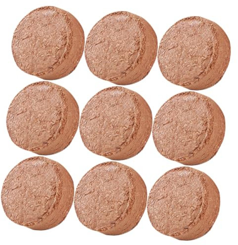 Toddmomy Bloc de Terreau de Fibre de Compressé pour Culture de Fleurs 60 Pcs Terreau Expansif Rétention d'Eau Fibre Plantes et Cactus Jardinage Professionnel