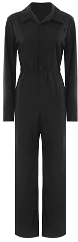 Monduelle dam arbetsoverall skyddsoverall blåman overall jumpsuit coverall verkstad arbetsoverall mekaniker arbetskläder, svart, S