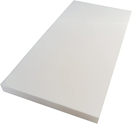 Schaumstoff Schaumstoffplatte Matratze 120cm x 200cm RG 25/44 Höhe 1 cm bis 12 cm Grau/Weiß Mittelhart (120x200x1)