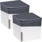 WENKO Raumentfeuchter Mod. Cube Luftentfeuchter 2er Set reduziert Feuchtigkeit für Raumklima mit 2 x 500 g Granulatblock aus Calciumchlorid für Keller Wohnung Maße 13 x 13 x 13 cm Weiß Kunststoff ABS