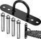 Xiumeso Wandanker Fahrrad, Fitness-Tau-Halterung, Battle Seile Anchor, Widerstandstrainer, 300kg Belastbare Wand- / Deckenmontage-Ankerhalterung für Krafttraining-Systeme, Yoga, Schaukeln, Boxsack