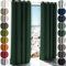 Schuette® Verdunkelungs-Vorhang Gardine mit Ösen ● Millenium Velvet: Dark Forest (Dunkelgrün) ● 230x135 cm Höhe x Breite (1 Stück) ● Knitterfrei Pflegeleicht Thermo Blickdicht & stark Abdunkelnd