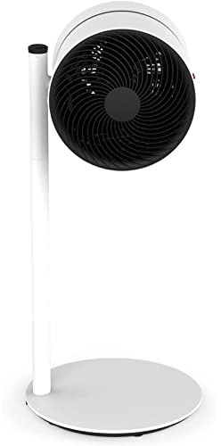 BONECO F220CC Pedestal Fan, Air Circulator with HEPA Filter Air Purifier, Powerful with Modern Purification Technology, Variable Height, Traps Germs, Pet Hair & Viruses to Ventilate & Cool (White)